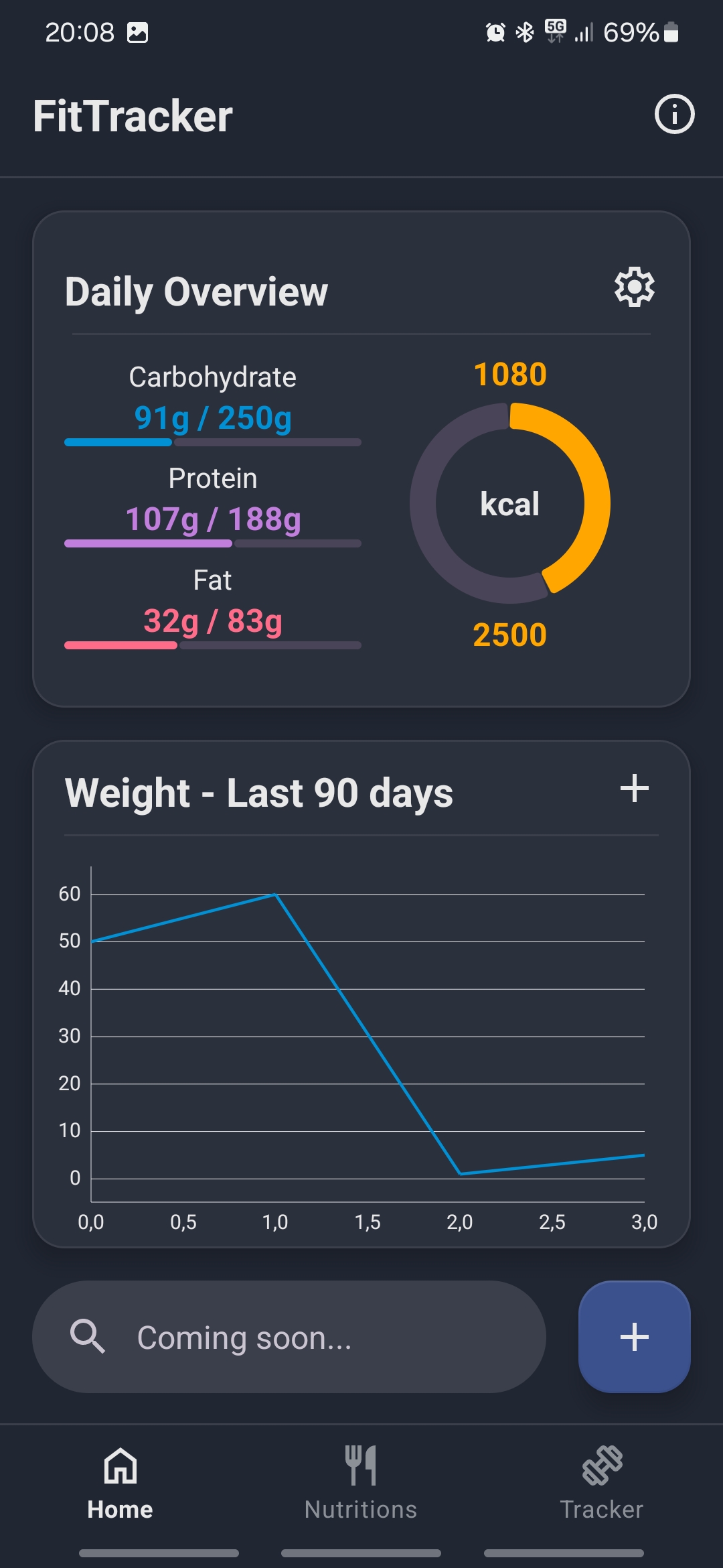 Fitness Tracker Screenshot 1